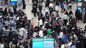 Massive crowds in Shanghai during CNY travel rush as Covid restrictions lift