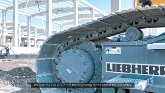 Liebherr - LTR 1100 Flexible in precast erection