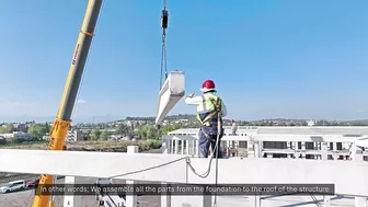 Liebherr - LTR 1100 Flexible in precast erection