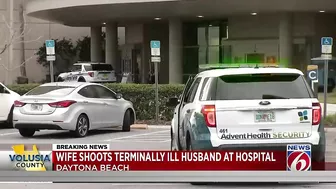 Wife fatally shoots terminally ill husband at hospital in Daytona Beach, police say