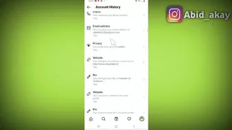 How to see account history in instagram