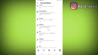 How to see account history in instagram