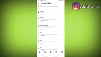 How to see account history in instagram