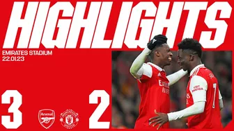 HIGHLIGHTS | Arsenal vs Manchester United (2-3) | Nketiah (2), Saka