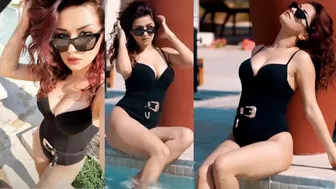 OMG! 21 Year Old Avneet Kaur dancing in Black Bikini on Besharam Rang Song, Video went Viral