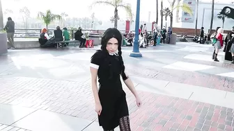 Wednesday Addams Dances With Anime Los Angeles 2023 ft. Daniella Claire