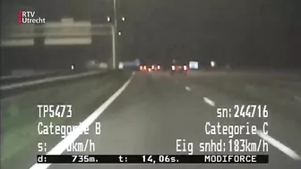 Met 194 km p/u scheuren ze achter elkaar aan op de A28 | RTV Utrecht