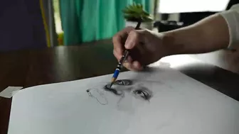 Pele Drawing Challenge On A Spinner - DP ART DRAWING