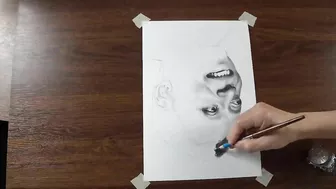 Pele Drawing Challenge On A Spinner - DP ART DRAWING