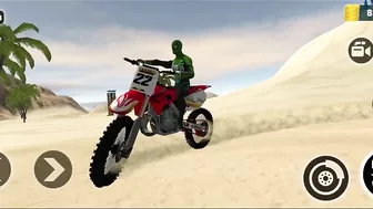 Indian Motocross Bike Beach Stunt Simulator | Bike Simulator Game | Games | Motocross Bike Game