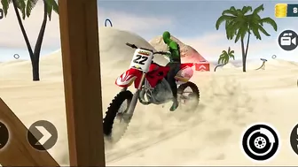 Indian Motocross Bike Beach Stunt Simulator | Bike Simulator Game | Games | Motocross Bike Game