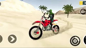 Indian Motocross Bike Beach Stunt Simulator | Bike Simulator Game | Games | Motocross Bike Game