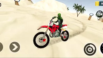 Indian Motocross Bike Beach Stunt Simulator | Bike Simulator Game | Games | Motocross Bike Game