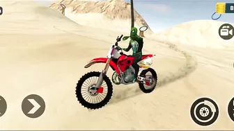 Indian Motocross Bike Beach Stunt Simulator | Bike Simulator Game | Games | Motocross Bike Game