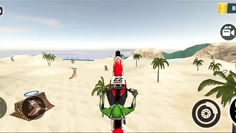 Indian Motocross Bike Beach Stunt Simulator | Bike Simulator Game | Games | Motocross Bike Game