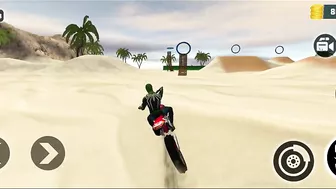 Indian Motocross Bike Beach Stunt Simulator | Bike Simulator Game | Games | Motocross Bike Game