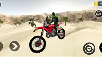 Indian Motocross Bike Beach Stunt Simulator | Bike Simulator Game | Games | Motocross Bike Game