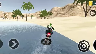 Indian Motocross Bike Beach Stunt Simulator | Bike Simulator Game | Games | Motocross Bike Game