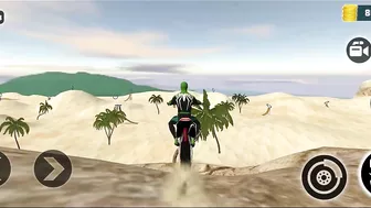 Indian Motocross Bike Beach Stunt Simulator | Bike Simulator Game | Games | Motocross Bike Game