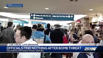 Officials find nothing after bomb threat at Palm Beach International Airport