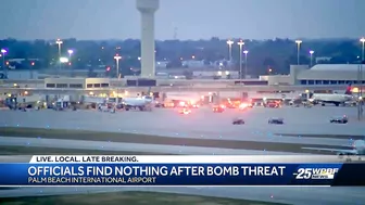 Officials find nothing after bomb threat at Palm Beach International Airport