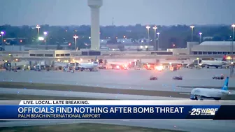 Officials find nothing after bomb threat at Palm Beach International Airport