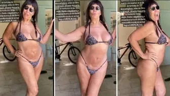 Moria Casán volvió a mostrar su cuerpo en bikini