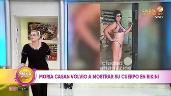 Moria Casán volvió a mostrar su cuerpo en bikini