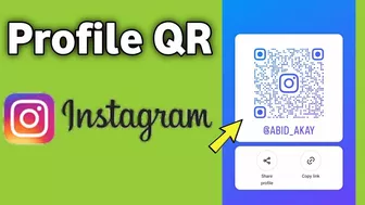 Instagram share profile QR code | Instagram share profile