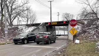 The flow of traffic as drivers travel under 116-year-old bridge in Kent County