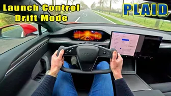 LAUNCH CONTROL & DRIFT MODE in a 1020HP TESLA MODEL S PLAID!