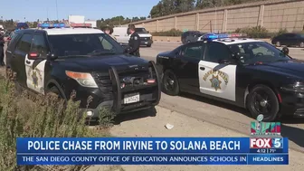 Police Chase Ends In Solana Beach