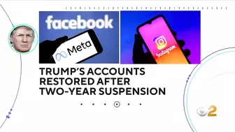 Former Pres. Trump's Facebook, Instagram accounts to be restored