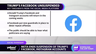 Donald Trump reinstated on Facebook, Instagram, and Twitter