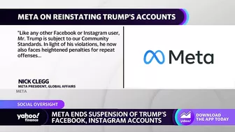 Donald Trump reinstated on Facebook, Instagram, and Twitter