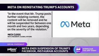 Donald Trump reinstated on Facebook, Instagram, and Twitter