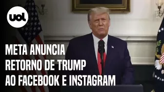 Meta vai permitir volta de Trump ao Facebook e ao Instagram