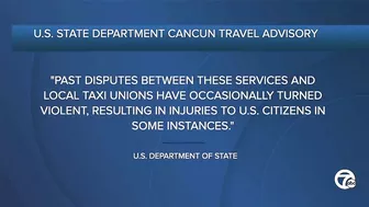 US issues travel advisory for Cancun after disputes between Uber, taxi drivers