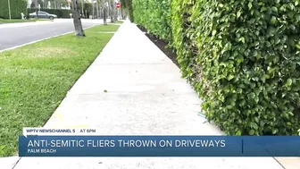 Antisemitic flyers tossed into Palm Beach driveways