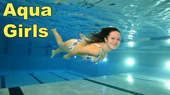 Bikini Girl Swimming Underwater