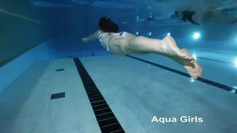 Bikini Girl Swimming Underwater