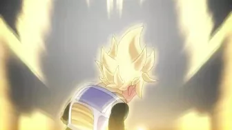 GOTEN TRANSFORMS INTO SUPER SAIYAN 2 ANIMATED TO PERFECTION