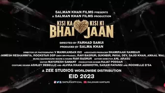 Kisi Ka Bhai Kisi Ki Jaan Teaser | Salman Khan, Venkatesh D, Pooja H | Farhad Samji | EID 2023