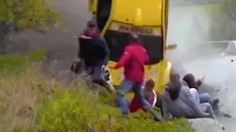 People Narrowly Escaping Danger (compilation)