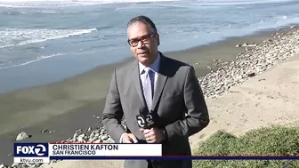 Jogger spots dog trapped under rocks at SF's Ocean Beach