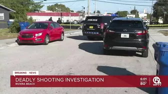 Deadly shooting investigated in Riviera Beach