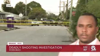 Deadly shooting investigated in Riviera Beach