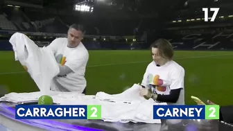 Jamie Carragher and Karen Carney's brilliant LAYER UP CHALLENGE! ????????