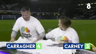 Jamie Carragher and Karen Carney's brilliant LAYER UP CHALLENGE! ????????