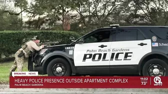 Major police activity at apartment complex in Palm Beach Gardens